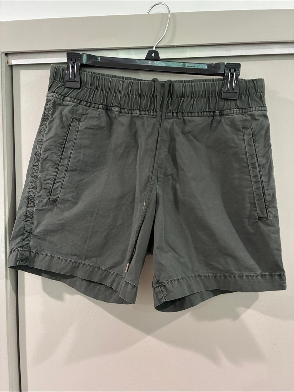 James Perse Black Drawstring Athletic Shorts